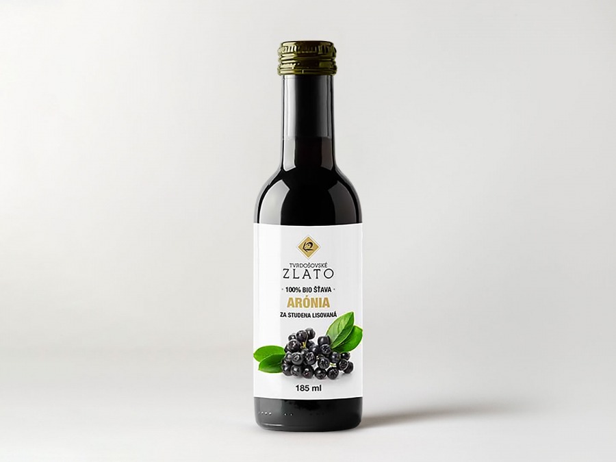 100 % bio šťava z arónie, 185 ml