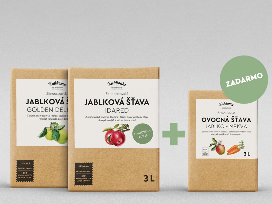 2+1 Kukkonia 100% jablková šťava