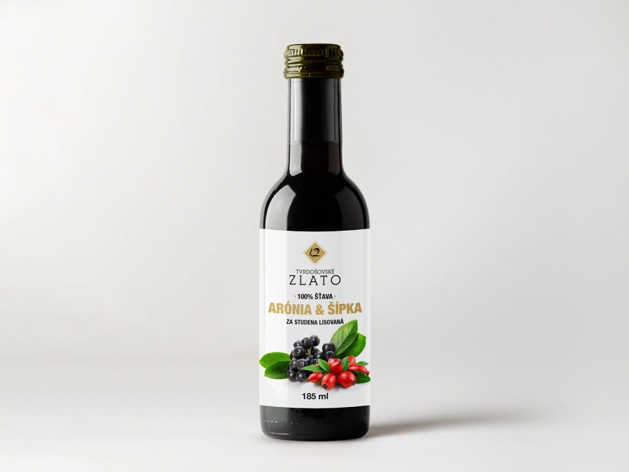 Bio šťava arónia-šípka, 185 ml