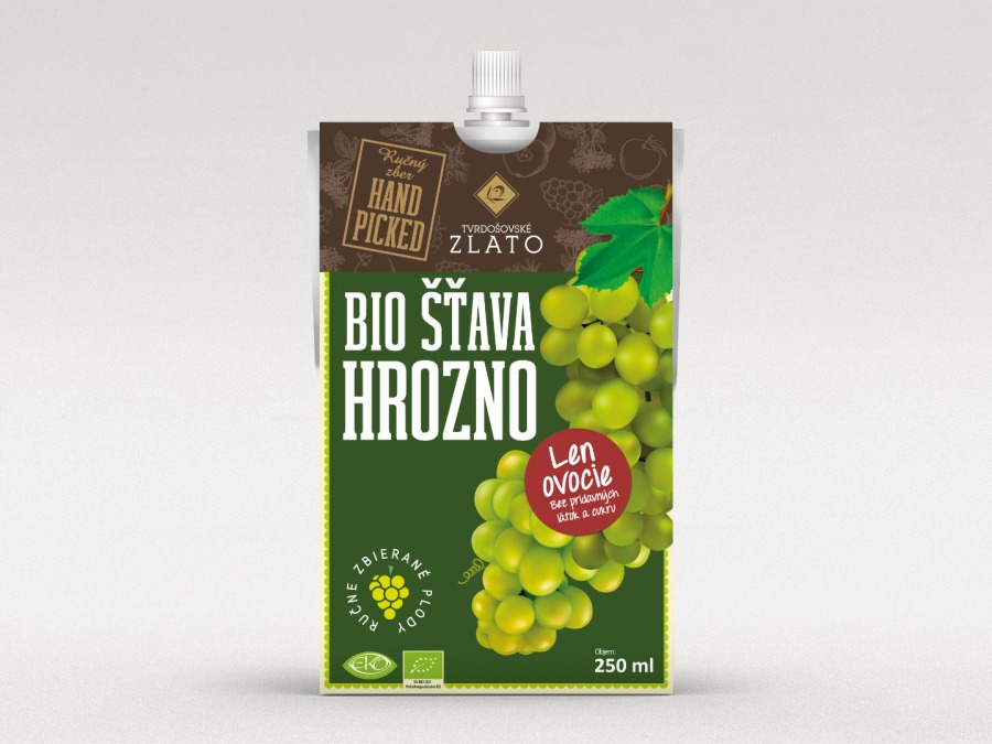 100% BIO hroznová šťava, 250 ml