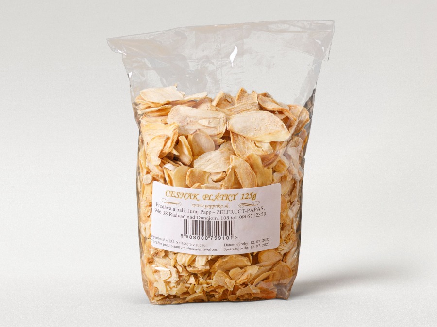 Cesnak plátky, 125 g