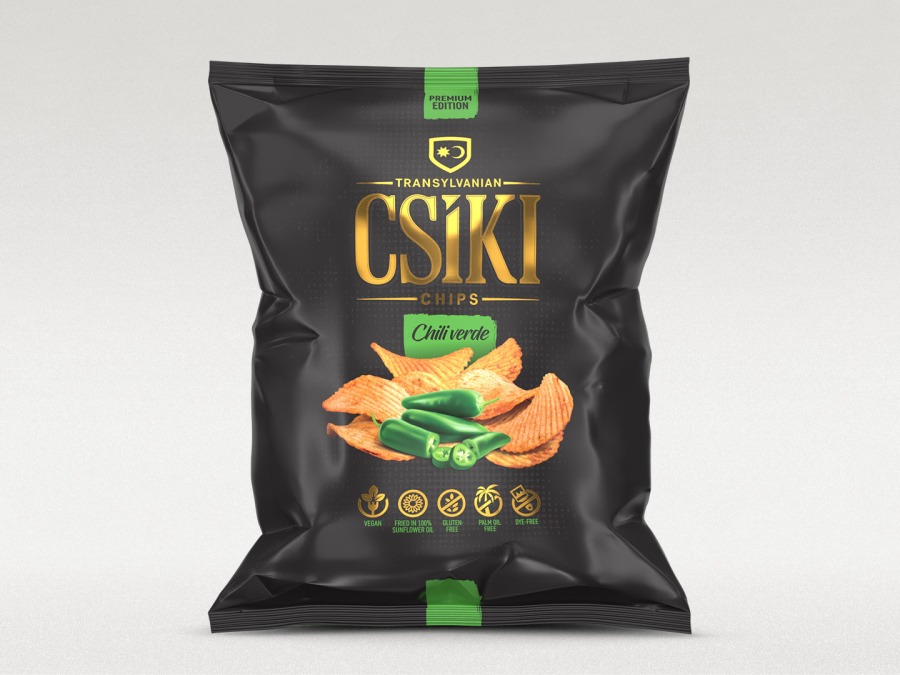 Csíki Csipsz Chili verde (Zelené čili pálivé) 60 g Csíki Csipsz Chili verde (Zelené čili pálivé) 60 g