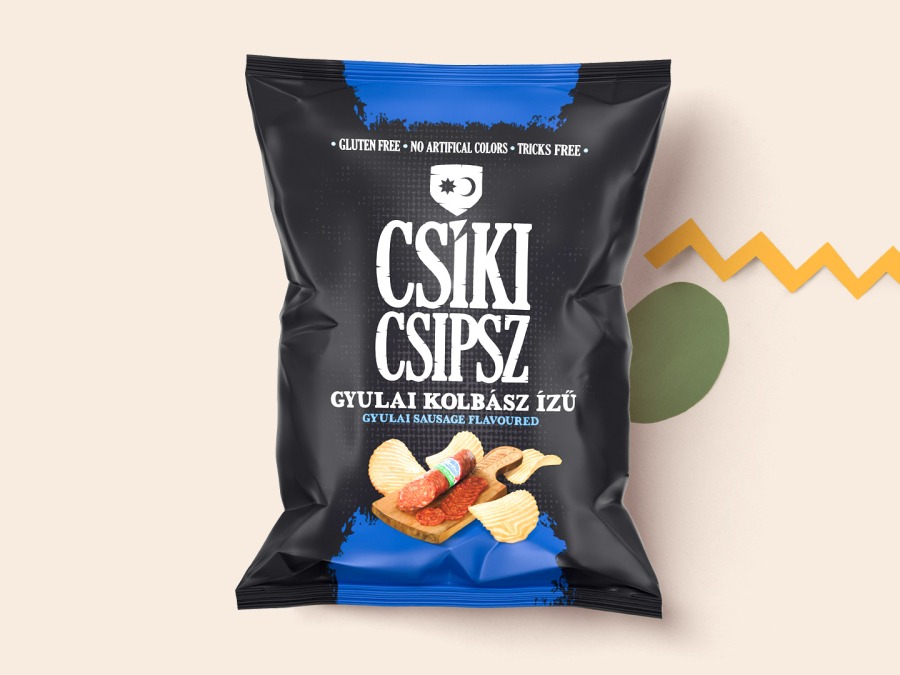 Zemiakové lupienky Csíki Csipsz s klobásovou príchuťou, 70 g