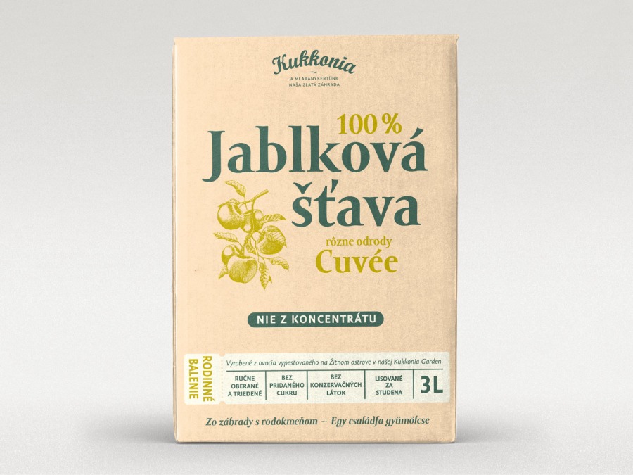 100 % jablková šťava CUVÉE, 3 l 