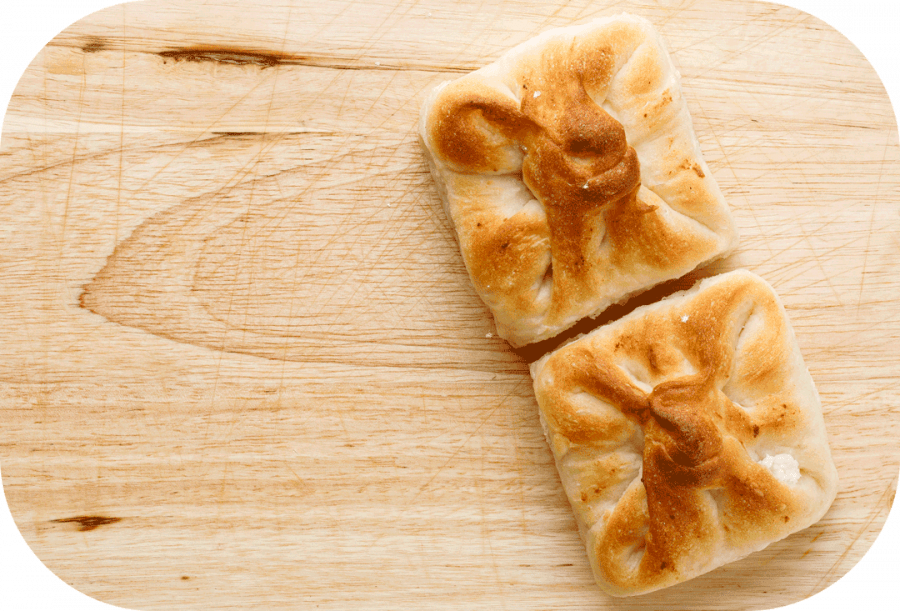 Kysnuté buchty plnené tvarohovou plnkou, 160 g