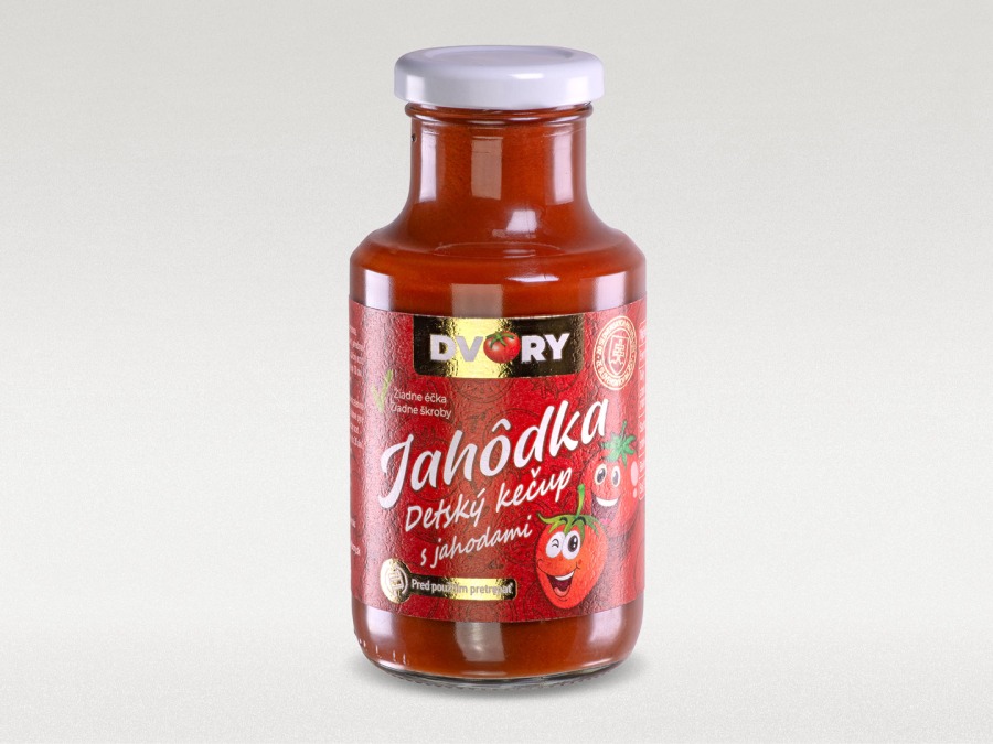 DVORY Jahôdka – Detský kečup s jahodami 250 g