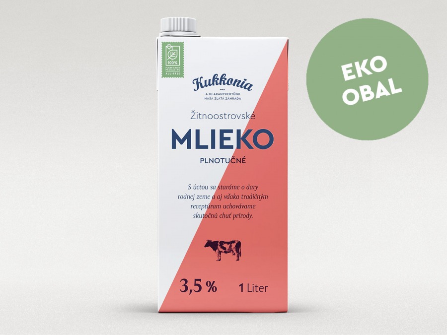 Kukkonia mlieko plnotučné 3,5%, 1 l