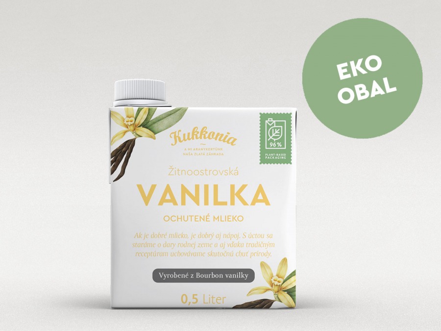 Kukkonia ochutené mlieko 2,8% - vanilka, 0,5 l