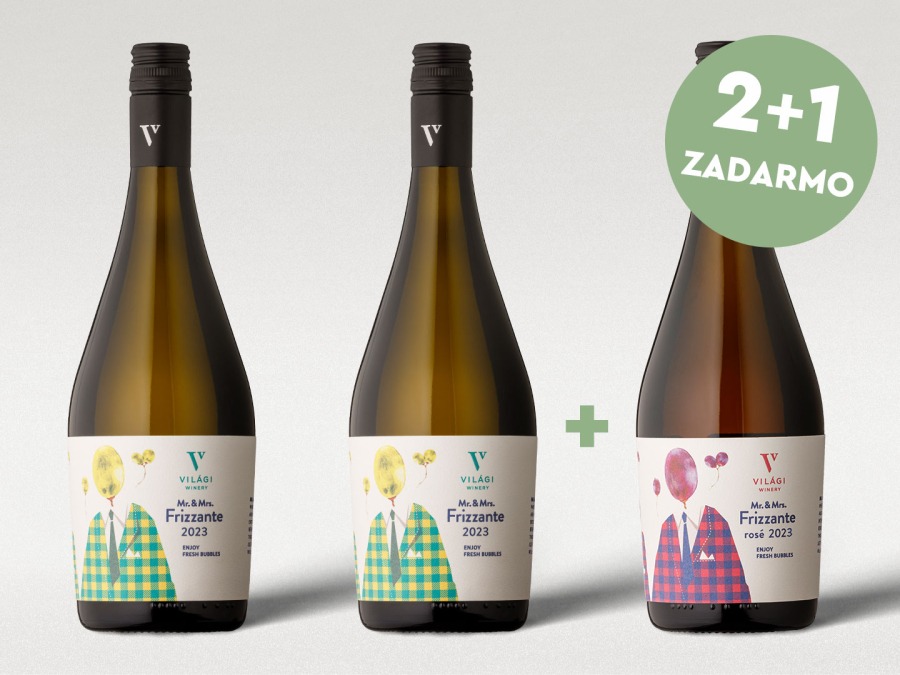 Limitovaná edícia 2 Mr. &amp; Mrs. Frizzante + 1 Mr. &amp; Mrs. Frizzante rosé , 2023