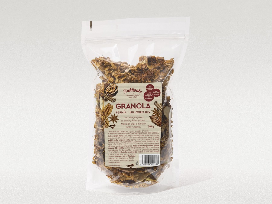 GRANOLA perník – mix orechov, 300g GRANOLA perník – mix orechov, 300g