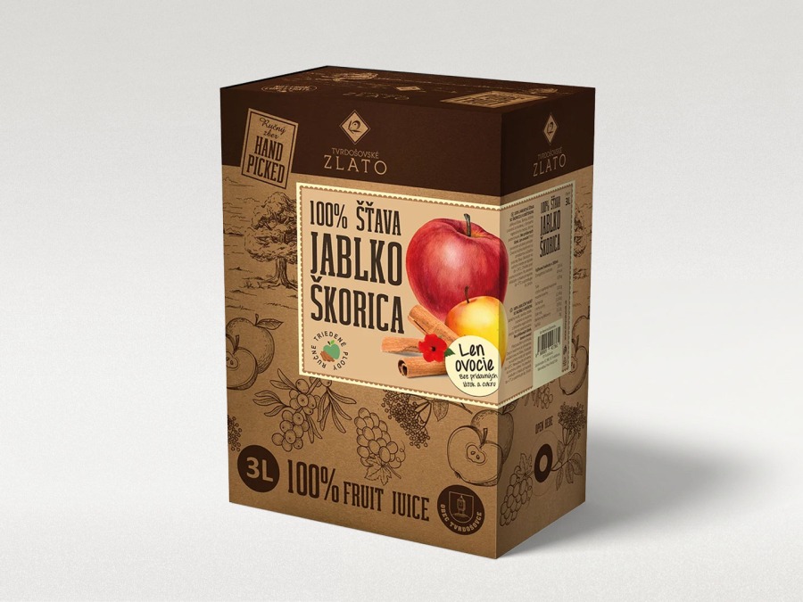 Jablko - škorica - ibištek šťava 3 l