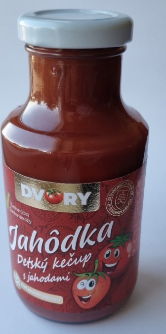 DVORY Jahôdka – Detský kečup s jahodami 250 g