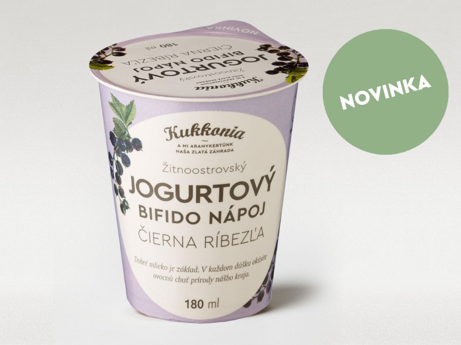 Joghurtital bifido kultúrával - fekete ribizli / 180 ml