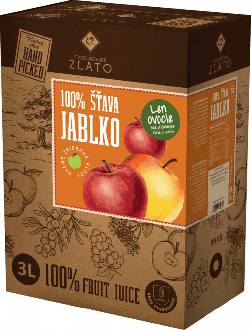 Jablková šťava 100% / 3 l Jablková šťava 100% / 3 l