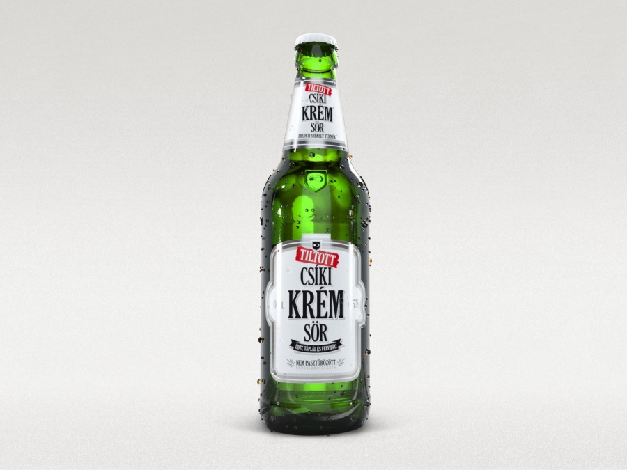 Pivo svetlé Tiltott Csíki krém sör 4,5% alk. 500 ml