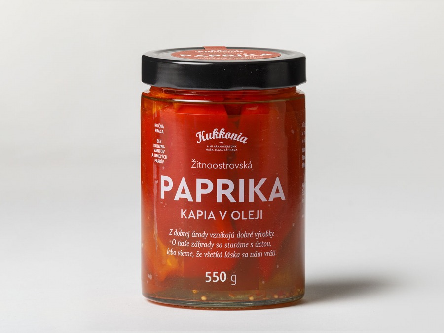 Olajos kápia paprika, 550 g