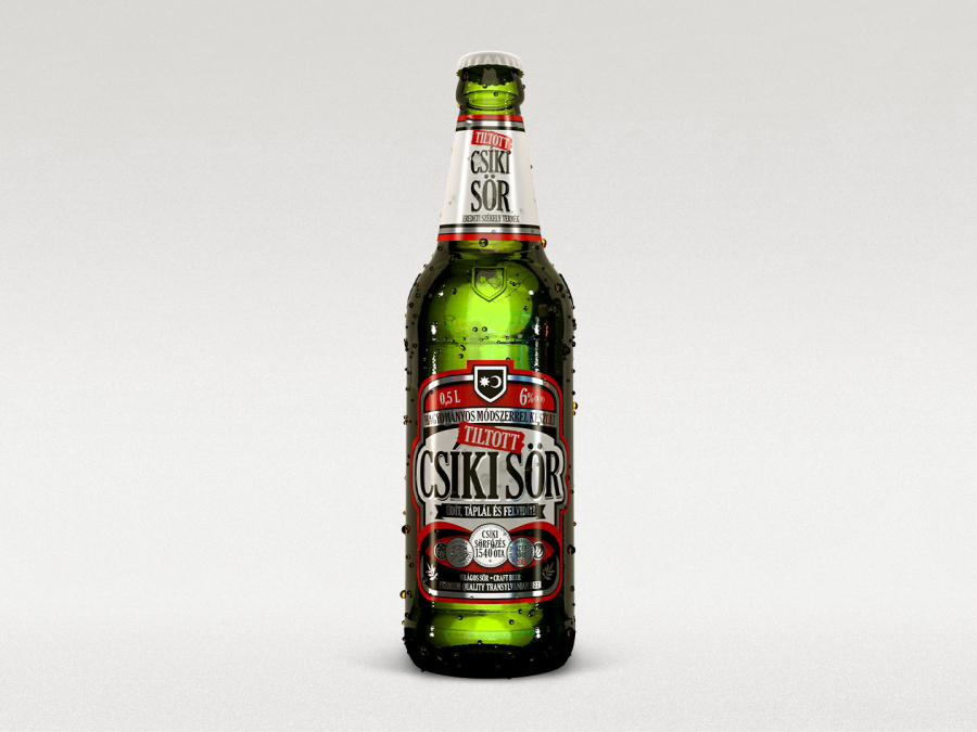 Pivo svetlé Tiltott Csíki sör 6% alk., 500 ml