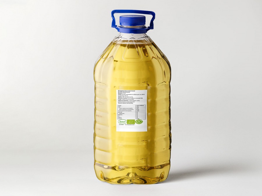 Sungarden szűz bio-napraforgóolaj szagtalan, sütéshez / 5l