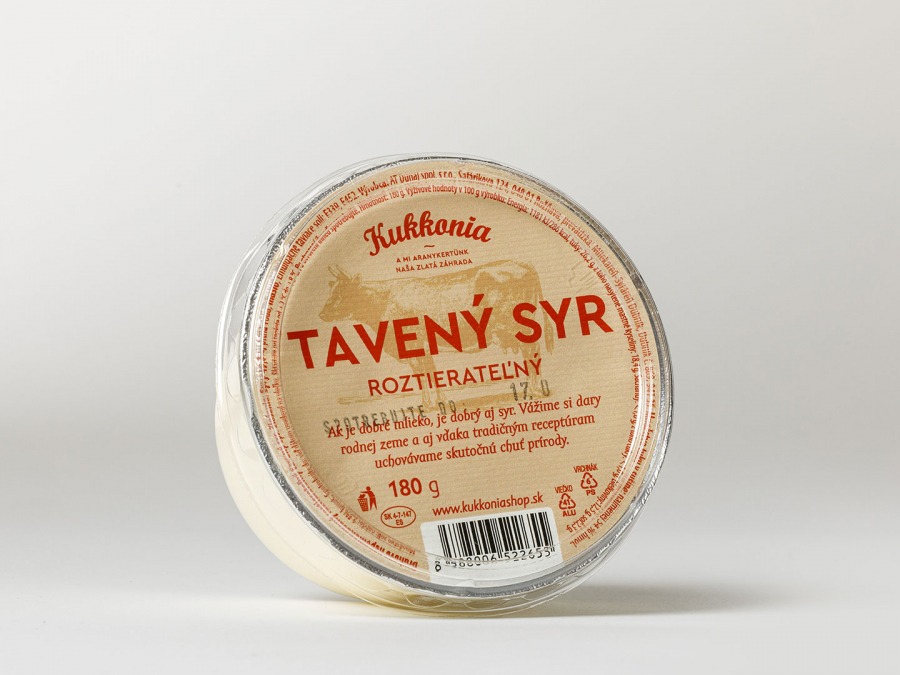  Kukkonia tavený syr roztierateľný, 180 g