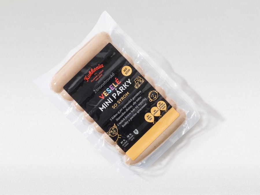 Sajtos vidám mini virsli, 230 g