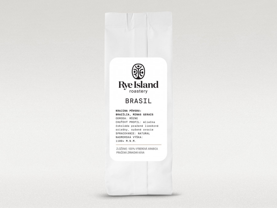 Zrnková káva Rye Island Roastery BRASIL, 100 g