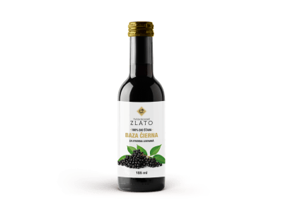 100% BIO šťava z bazy čiernej 185 ml