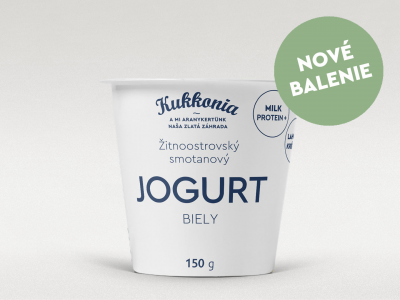 Kukkonia smotanový jogurt biely obohatený mliečnymi bielkovinami, 150 g