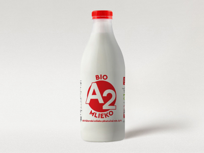 A2 BIO mlieko plnotučné 3,5 %, 1 l