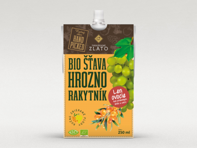 100% BIO hroznová šťava s rakytníkom, 250 ml