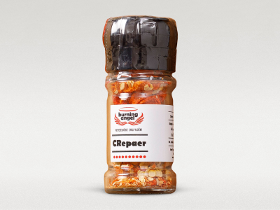 Burning Angel chilli vločky v mlynčeku CRepear, 10 g