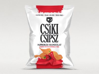 Zemiakové lupienky Csíki Csipsz paprikové, 60 g (Min. trvanlivosť: 9.5.2024)