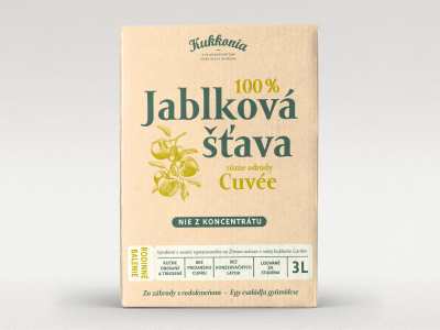 Kukkonia 100% jablková šťava CUVÉE, 3 l 