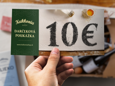 DARČEKOVÁ POUKÁŽKA 10 EUR