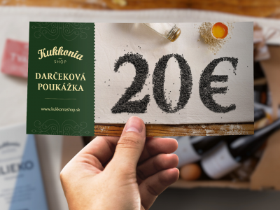 Darčeková poukážka 20 EUR