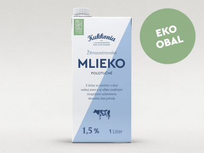 Kukkonia mlieko polotučné 1,5%, 1 l