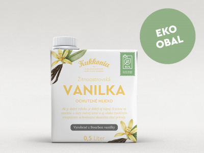 Kukkonia ochutené mlieko 2,8% - vanilka, 0,5 l