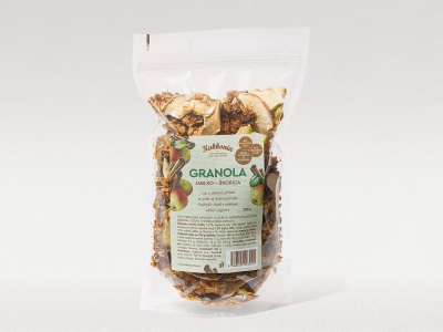 Szárított fahéjas almával ízesített granola, 300 g