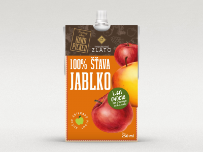 100% jablková šťava, 250 ml