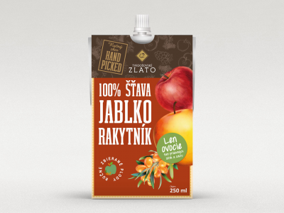 100% jablková šťava s rakytníkom, 250 ml