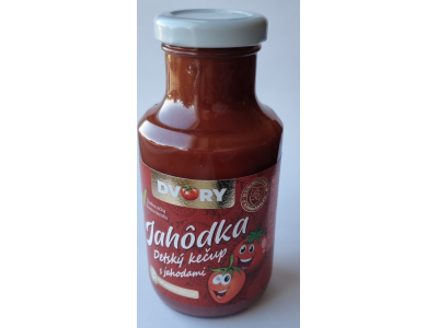 DVORY Jahôdka – Detský kečup s jahodami 250 g