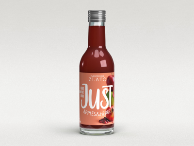 JUST APPLES&amp;HERBS granátové jablko-ibištek, 250 ml