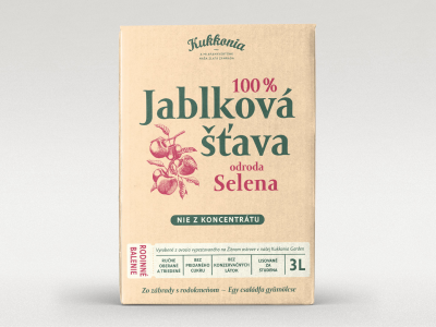 100% almalé SELENA fajtából, 3 L