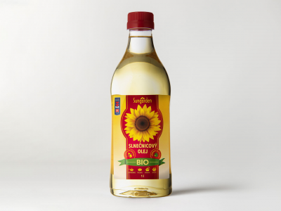 Sungarden bio szűz napraforgóolaj, sütéshez, 1 l