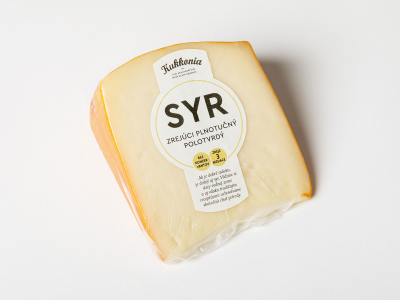 Zrejúci plnotučný polotvrdý syr cca. 250 g