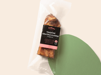 Tradičná oravská slanina s kmínom, 500 g