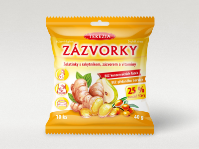 Zázvorky želatínky s rakytníkom 40 g Zázvorky želatínky s rakytníkom 40 g